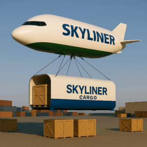 Raising cargo module to attach to main ship